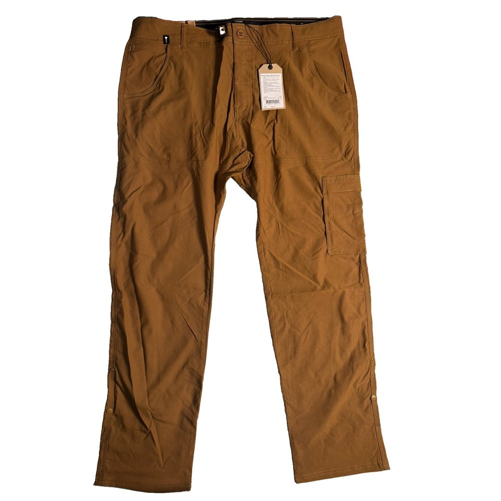 Prana Zion Slim Fit Pants II Stretch Sepia Brown Straight 40x32 NWT Gorpcore